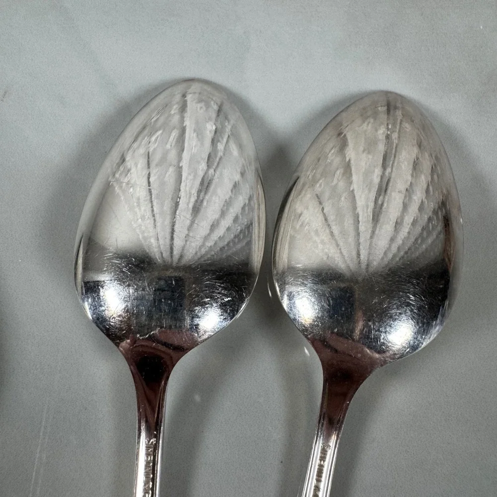 Set of 4 Oneida Simeon L & George H Rogers Silver Plated Teaspoons‎ Lot 4